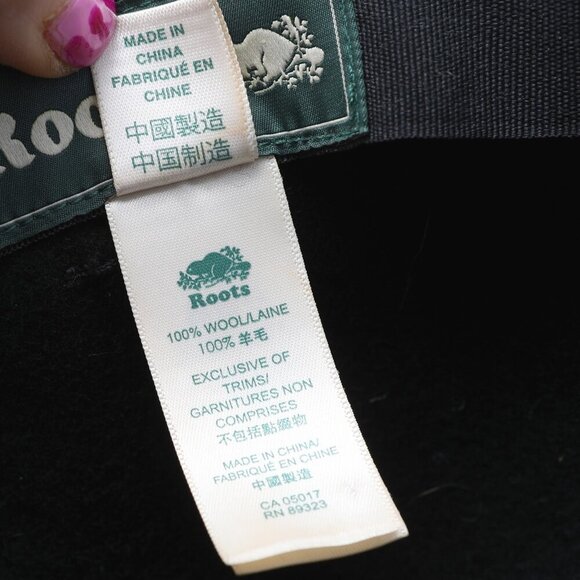 Roots Felted Wool Wide Brim Hat Roots Floppy Black Festival Boho Summer Concert - Picture 9 of 11